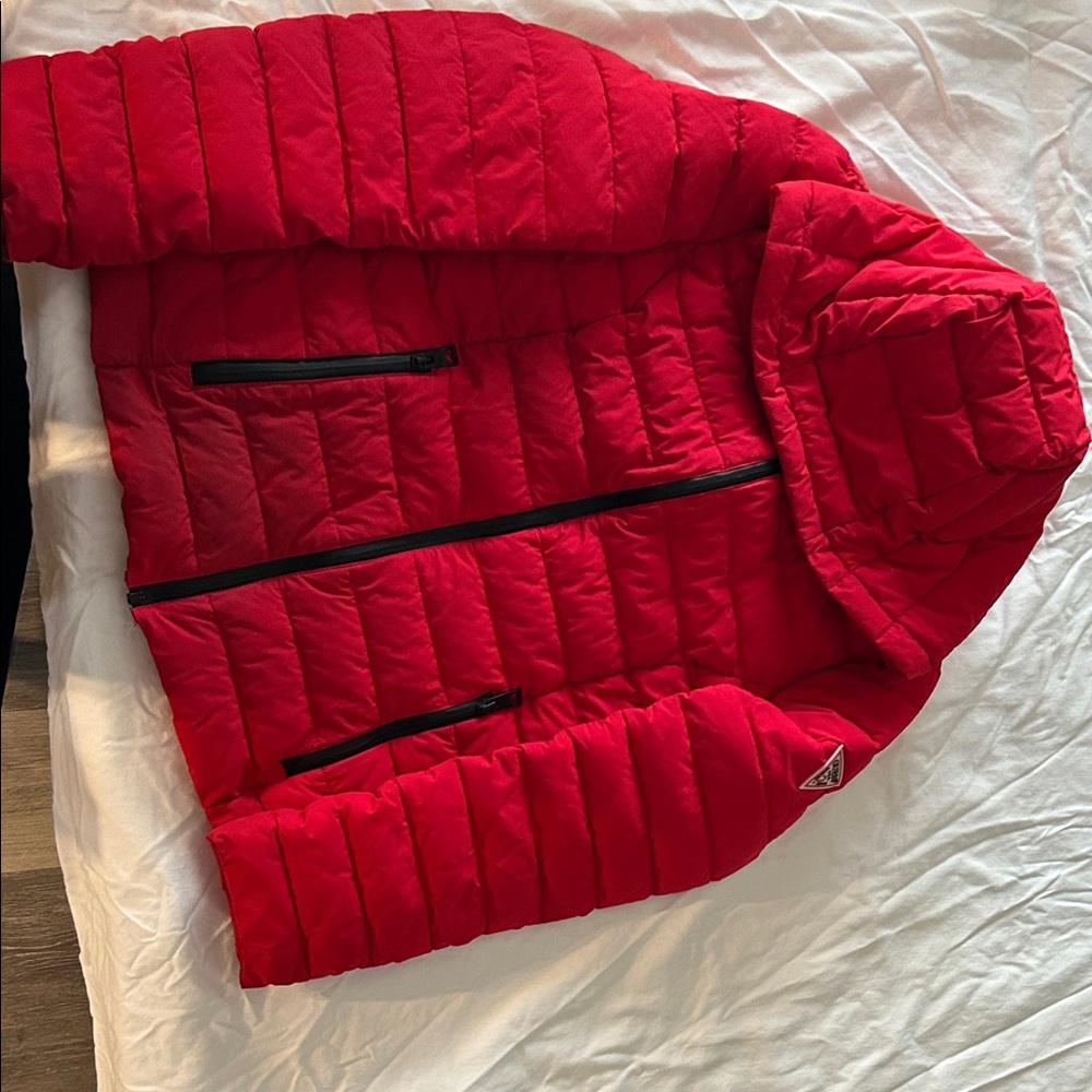 Guess Red Puffer Jacket for Kids
